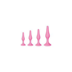 Coffret 4 plugs plaisir anal roses 